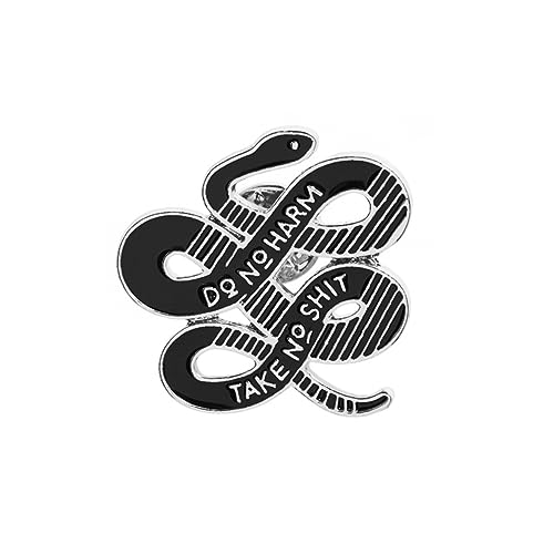 Homoyoyo 1 Satz Schlangenbroschen Lustige Kreative Broschen Für Kleidung Jeans Taschen Silber Leicht Langlebig Zur Individuellen Gestaltung 2 Stück von Homoyoyo