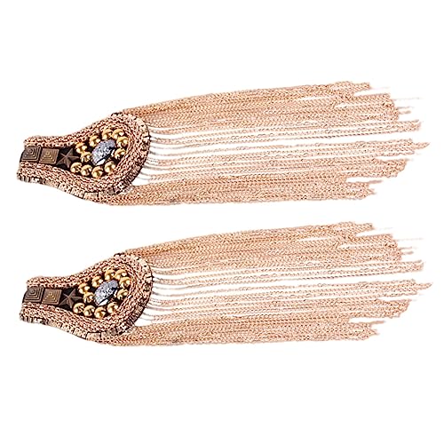 Homoyoyo 1 Satz Schulterepauletten Mit Quasten Schulterdekoration Für Schuhe Hüte Elegantes Design Für Besondere Anlässe Nickelbeschichtet Korrosionsbeständig 2 Stück von Homoyoyo