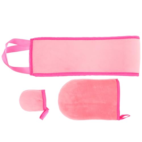 Homoyoyo 1 Satz Selbstbräunungs Handschuh für Rücken Einfache Anwendung für Gleichmäßige Bräune für Damen mit Fingerloser Kappe und Lotion für Selbstbräunungsprodukte und von Homoyoyo