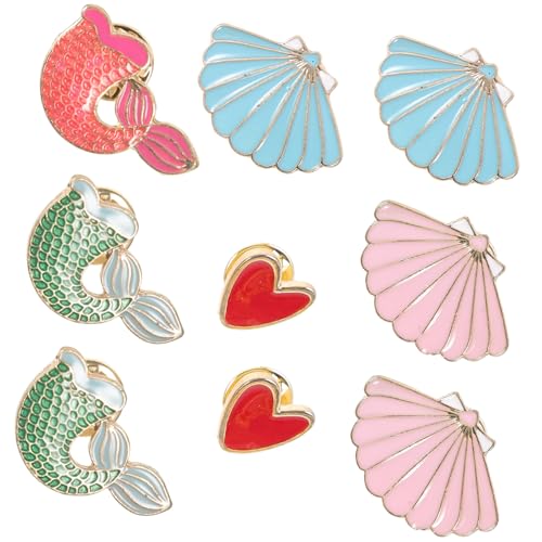 Homoyoyo 1 Satz Teiliges Cartoon Haarschmuck Brosche Für Damen Verspielte Pin Accessoires Für Kleidung Hüte Taschen Kreative Niedliche Designs Für Besondere Anlässe Partys 9 Stück von Homoyoyo