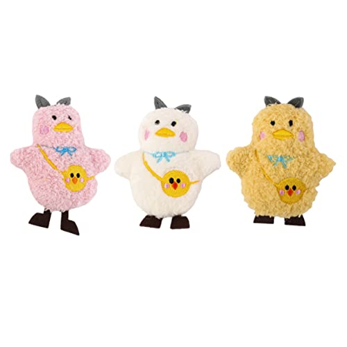 Homoyoyo 1 Satz Teiliges Cartoon Hühner Brosche Süße Plüsch Brustnadeln Für Kleidung Taschen Rucksäcke Für Jugendliche Zufällige Farben 3 Stück von Homoyoyo