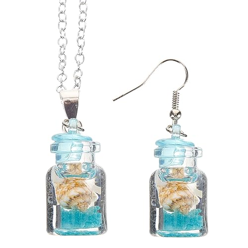 Homoyoyo Wunschflaschen-halskette Mit Anhänger Harz Bunte Damen-kette Leuchtend Im Dunkeln Mit Ohrringen Für Party Und Hochzeit Leicht Tragbar Verstauen Homoyoyo Wunschflaschen-halskette Mit Anhänger Harz Bunte Damen-kette Leuchtend Im Dunkeln Mit Ohrringen Für Party Und Hochzeit Leicht Tragbar Verstauen von Homoyoyo