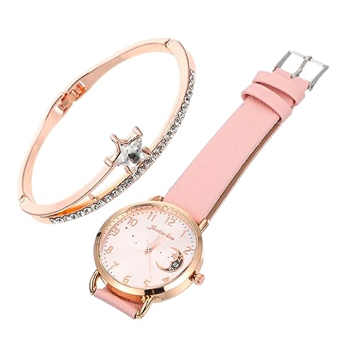 Homoyoyo 1satz Damen Armbanduhr Mit Mond Und Sternelementen Mit Passendem Armband Für Und Partys Stilvolles Design Homoyoyo 1satz Damen Armbanduhr Mit Mond Und Sternelementen Mit Passendem Armband Für Und Partys Stilvolles Design von Homoyoyo
