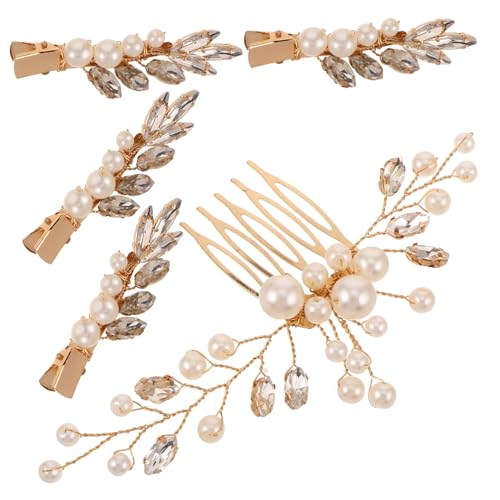 Homoyoyo 1 Set Haarnadelkamm Set Haarschmuck Für Mädchen Hochzeitskleid Grüne Haarspangen Hochzeitshaarkamm Haarschmuck Für Hochzeitsblumenhaar Hochzeitsperlenhaarkämme von Homoyoyo