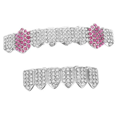 Homoyoyo 1 Set Hip Hop Damen Rapper Hip Pop Zähne Für Männer Zahnschmuck Gefälschte Hip Hop Zahngrills Hip Pop Zubehör Rapper Zahnspange Falsche Zahnspange Kupfer von Homoyoyo