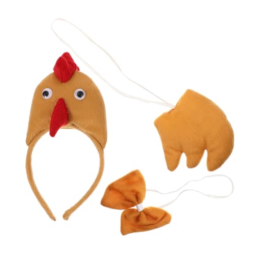 Homoyoyo 1 Set Huhn Kostüm Tier Cosplay Kostüm Set Halloween Huhn Cosplay Prop von Homoyoyo