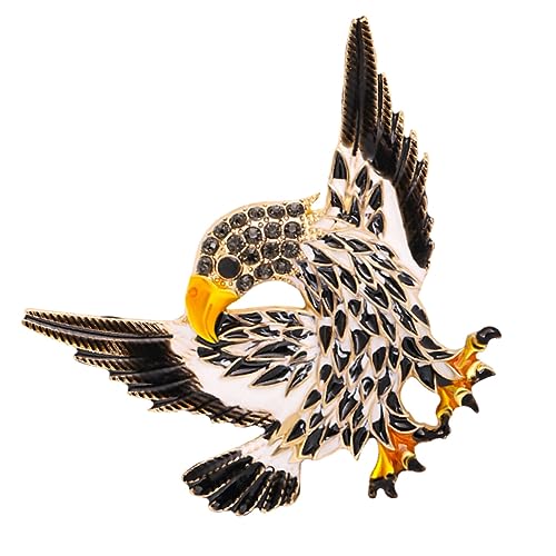 Homoyoyo 1 Stück Ansteckbrosche Männer Adler für Karikatur Schnabel Brosche in Tierform Vogel Brosche Kleidungszubehör Brustnadel Brosche Tier Brosche schöne Brosche Legierung Schwarz von Homoyoyo