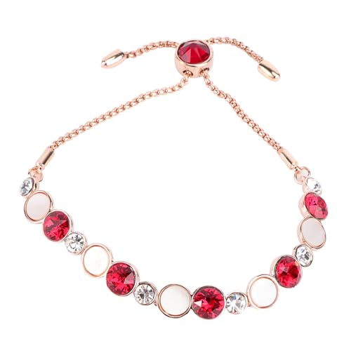 Homoyoyo 1 Stück Armband Damen Eleganter Armreif Perlen mit Verstellbarem Design Stilvolles für Besondere Anlässe Enthalten Armband mit Zufälliger Boxfarbe Zufällige Farbe von Homoyoyo