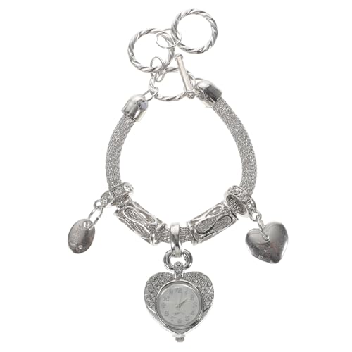 Homoyoyo 1stück Damen Armband Mit Uhr Strassbesetztes Armband Modisches Herz Partys Und Alltagskleidung von Homoyoyo