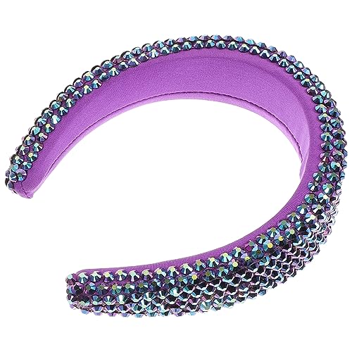 Homoyoyo Strass Haarreif Damen Glänzendes Stirnband für Hochzeit Braut Haarschmuck Dekoratives Kopfschmuck Haarband für Besondere Anlässe von Homoyoyo