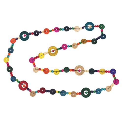 Homoyoyo Halskette Im Bohemia-stil Retro Lange Damen Halskette Mit Holzperlen Ethno-design Halsschmuck Für Weibliche Kleidungszubehör von Homoyoyo