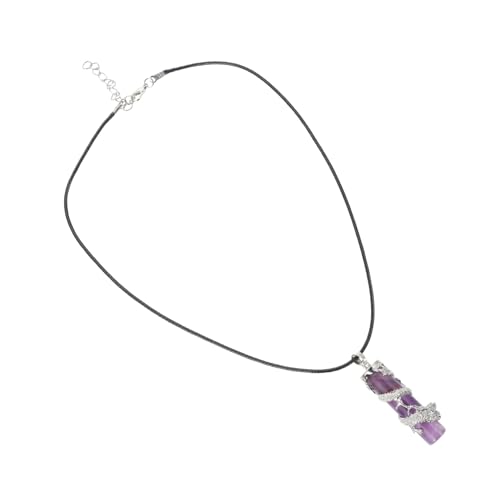 Homoyoyo 1 Stück Chic Crystal Pendant Halskette mit Drachen Design Natürliche Steinkette Stilvolles für Damen Herren für Besondere Anlässe zu Jedem Outfit von Homoyoyo