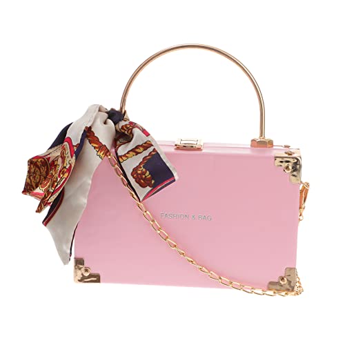Homoyoyo 1 Stück Chic Damen Handtasche mit Kette Cross Body Zartem für Freizeit Schule Besondere Anlässe mit Kreativem Seidenschal Design Leicht Praktisch Homoyoyo 1 Stück Chic Damen Handtasche mit Kette Cross Body Zartem für Freizeit Schule Besondere Anlässe mit Kreativem Seidenschal Design Leicht Praktisch von Homoyoyo
