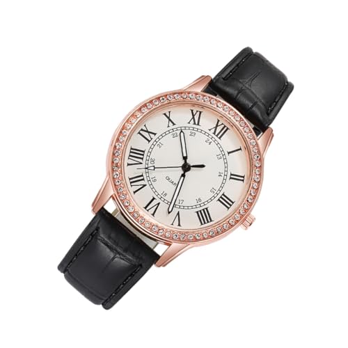 Homoyoyo 1 Stück Damen Armbanduhr mit Glitzerdetails Nachtleuchtende Quarzuhr Elegantes Design Verstellbares Armband für Freizeit Besondere Anlässe Homoyoyo 1 Stück Damen Armbanduhr mit Glitzerdetails Nachtleuchtende Quarzuhr Elegantes Design Verstellbares Armband für Freizeit Besondere Anlässe von Homoyoyo