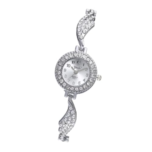 Homoyoyo 1 Stück Damen Armbanduhr mit Strasssteinen Quarzuhr im Design Modisches Armband für Besondere Anlässe für Stilvolle Outfits von Homoyoyo