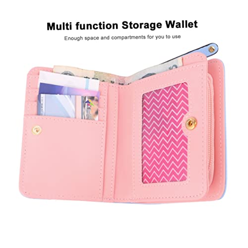 Homoyoyo Katzengeldbörse Kurz Mit Katzenmotiv Reißverschlussschale Aus Tragbar Für Frauen Brieftasche Mit Fächern Für Schule Und Büro von Homoyoyo