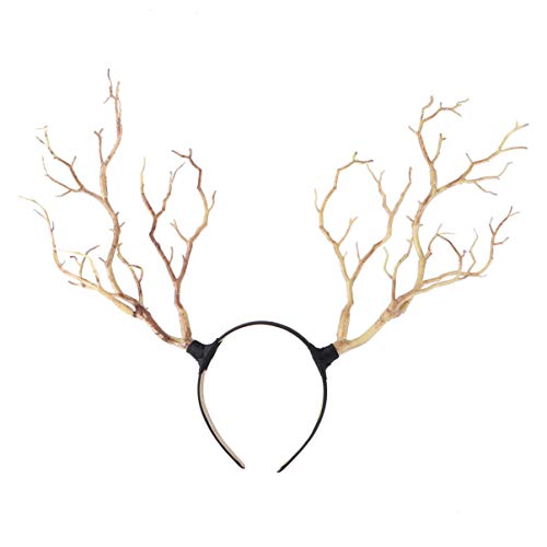 Homoyoyo 1 Stück Dunkelhäutiger Hexenhorn Haarreifen Handgefertigter Kopfschmuck für Halloween Cosplay und Partys für Damen und Langlebiges Material Einzigartiges Design von Homoyoyo