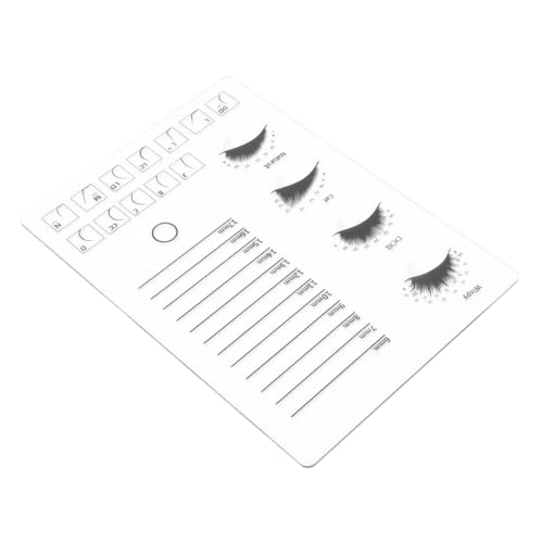 Homoyoyo 1 Stück Eyelash Display Board Transparente Wimpern Organizer für Beauty Salons und Kosmetikstudios Stabil und Langlebig zum Anbringen von Wimpernlängen für Professionelle von Homoyoyo