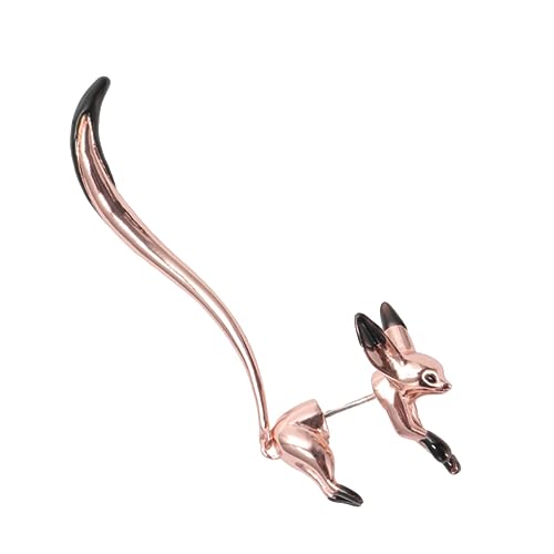 Homoyoyo 1 Stück Fuchs Ohrringe Ohr baumeln Ohrenschmuck eleganter Ohrstecker Rosa von Homoyoyo