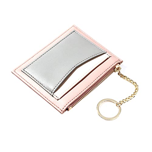 Homoyoyo 1 Stück Geldbörse Mit Mehreren Karten Reißverschluss Brieftasche Geldbörse Mit Reißverschluss Für Damen Geldbörse Für Frauen Splice-geldbörse Rosa von Homoyoyo