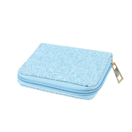 Homoyoyo Geldbörse Mit Reißverschluss Aus Hochwertigem Pu-Material Modische Frosted-Tasche Wechseltasche Für Damen Zum Aufbewahren Von Ausweisen Karten Bargeld Und Schlüsseln von Homoyoyo