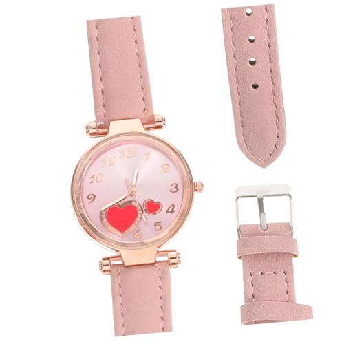 Homoyoyo 1 Stück Liebe Uhr für Frauen betrachten ansehen Damenarmbanduhr Quarz Damenuhren kleine Uhren für Damen Armbanduhr für Frau Kunstleder Rosa Homoyoyo 1 Stück Liebe Uhr für Frauen betrachten ansehen Damenarmbanduhr Quarz Damenuhren kleine Uhren für Damen Armbanduhr für Frau Kunstleder Rosa von Homoyoyo