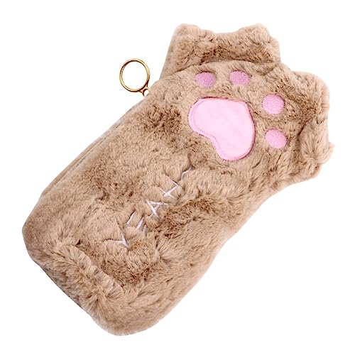 Homoyoyo 1 Stück Plüsch Federmäppchen Fall groß Tasche klein Lagerung federmäppchen Cute Pencil case Kuschelige Stiftebox Stiftemappe für Stiftbeutel Briefpapierbeutel Brown von Homoyoyo