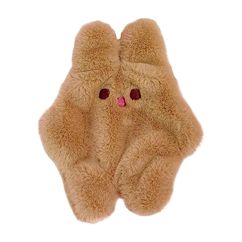 Homoyoyo 1 Stück Plüsch Geldbörse Niedliche Cartoon Geldtasche mit Reißverschluss Kosmetiktasche für Frauen Reisen Einkäufe Khaki von Homoyoyo