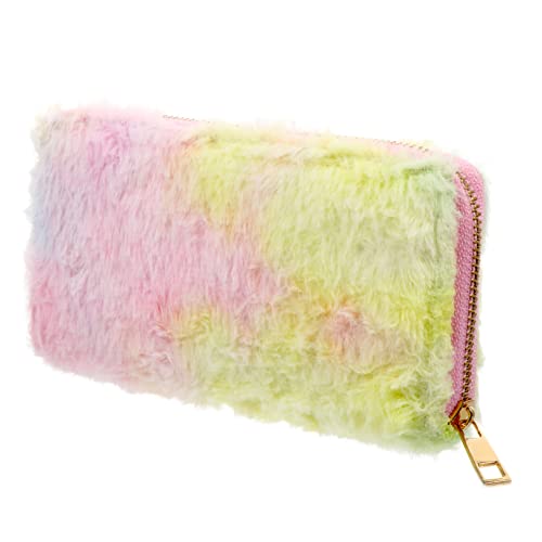 Homoyoyo 1 Stück Regenbogen -Gradientenbrieftasche süße Geldbörse Kupplungsgeldbörsen für Frauen Geldbeutel Handtasche Brieftasche Frauen süß geldbörse Plüsch von Homoyoyo