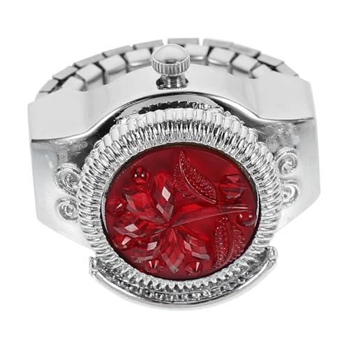 Homoyoyo Ringuhr Damen Modeuhrring Aus Zinklegierung Fingeruhr Schmuckuhr Für Frauen Retro Fingerring Uhr Dekorative Uhr Für Alltag Und Anlässe Komfortabel Und Langlebig von Homoyoyo