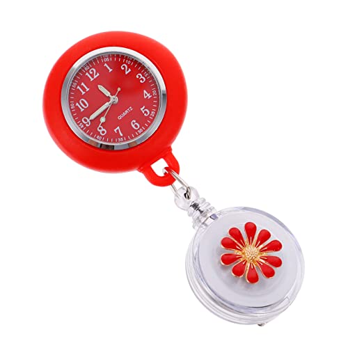 Homoyoyo 1 Stück Schwesterntisch Reversuhr Clip Für Krankenschwestern Uhren Nachweisen Spule Digitale Taschenuhr Digitaluhr Schrubben Bausätze Gehäusematerial: Legierung Rot von Homoyoyo