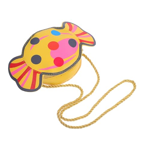 Homoyoyo Candy Umhängetasche Kinder Kleiner Geldbörse in Bonbonform Farbenfrohe Aufbewahrungstasche für Mädchen Langlebig und Praktisch für Kleine Gegenstände von Homoyoyo