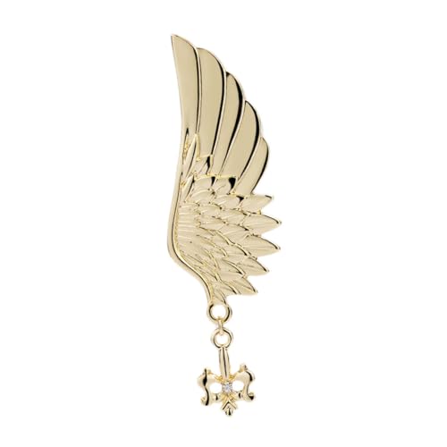 Homoyoyo 1 Stück Wings Shaped Brooch für Damen Stilvolle Brosche mit Anstecknadel Modisches Accessoire für Mäntel Jacken Schals Glänzend von Homoyoyo