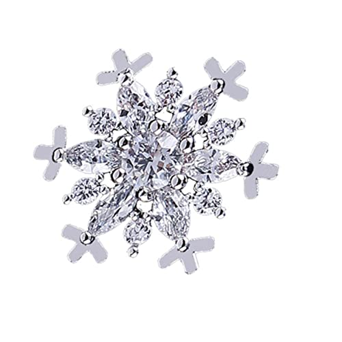 Homoyoyo 1 Stück Zircon Inlay Brosche für Kleidung Kragenknopf für Partys Besondere Anlässe Stilvolle Accessoires Platin von Homoyoyo