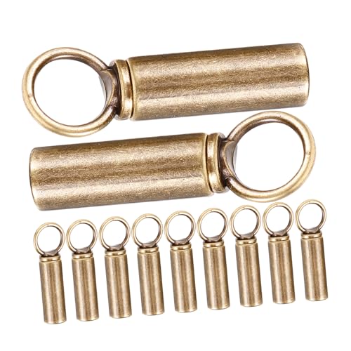 Homoyoyo 10 Sätze Zubehör Für Knopfanhänger Einstellbar Stopper Kordelzug Endet Feuerstarter Schuhclips Stoppt Schnurende Verriegeln Schlösser Anlasser Verschluss Schaltet Um Zinklegierung von Homoyoyo