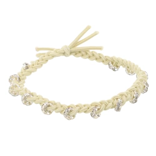 Homoyoyo 10 Stck. Teiliges Elastische Haargummis mit Strass Bunte Geflochtene Haarschleifen Schadstofffrei für Damen und Mädchen Bequem Strapazierfähig Modischer Haarschmuck Sicherer von Homoyoyo