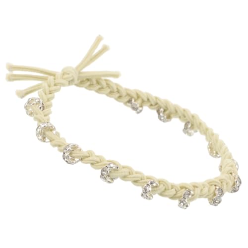 Homoyoyo 10 Stck. Teiliges Farbige Elastische Haargummis mit Funkelnden Strasssteinen Weiche Komfortable Pferdeschwanzhalter für Mädchen und Frauen Vielseitiger Haarschmuck für Alltag Party von Homoyoyo