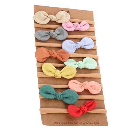 Homoyoyo 10 Stück Elastische Haarbänder für Süßes Design mit Ohren für Mädchen für Hochzeiten und Feste aus Hochwertigem Material Fröhlichen Farben von Homoyoyo