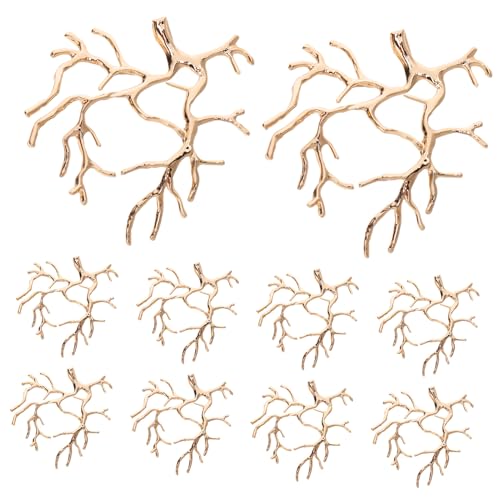 Homoyoyo 10stücke Ast-haarnadel-ketten Charmante Haarverzierung Für Damen Ast-haar-accessoires Braut-haar-schmuck Für Damen Und Mädchen von Homoyoyo