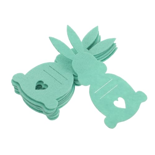 Homoyoyo 10 Stück Hasenwechselhalter Ostergeschirr Ärmel Hasenbesteckhalter Ostergeschirrbeutel Hasen-Besteckhaltertasche Osterhasen-Besteckhalter osterhasen Taschen Tuch Light Green von Homoyoyo