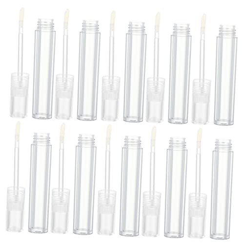 Homoyoyo 10 Stücke 5ml Nachfüllbare Lipgloss Rohre Transparente Leere Lip Gloss Behälter für Selbstgemacht Lippenfarben Klein und Tragbar für Reisen und Aufbewahrung von Kosmetik von Homoyoyo