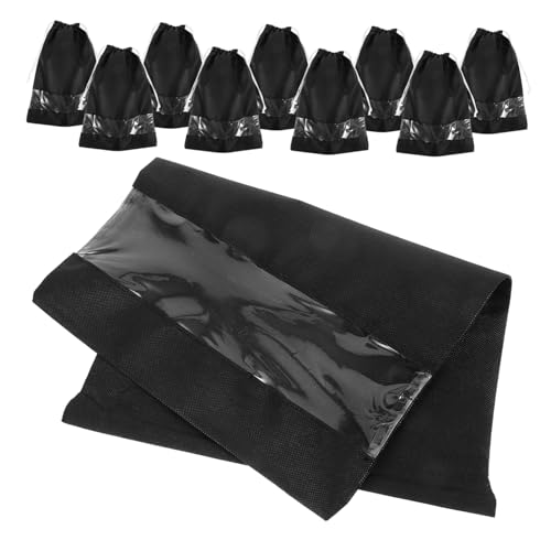 Homoyoyo 10 Stück Reiseschuhe Buggy Tasche Reisetasche Reiseschuhtasche Schuhbehälter Schuhaufbewahrungstasche Wiederverwendbare Waschbare Schuhtaschen Vlies Schuhtasche Wiederverwendbare von Homoyoyo
