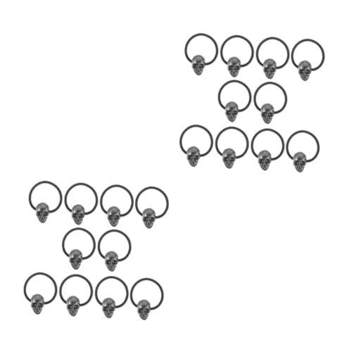 Homoyoyo 10 Stück Schädel Haargummis – Punk Gothic Haarbänder Für Und Mädchen - Halloween-Partys Und Kreative Looks Strapazierfähige Scrunchies Für von Homoyoyo