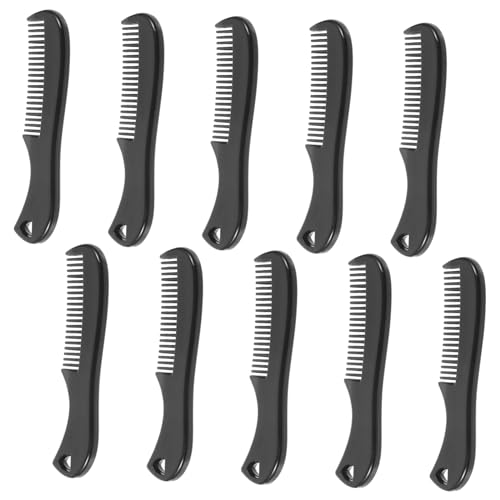 Homoyoyo 10 Stück Teiliges Bart und Schnurrbart Kammset Kompakt Fein Gezahnt Antistatisch Vielseitig für Herren Bart und Haarstyling Tragbar für Reisen und Tägliche Pflege von Homoyoyo