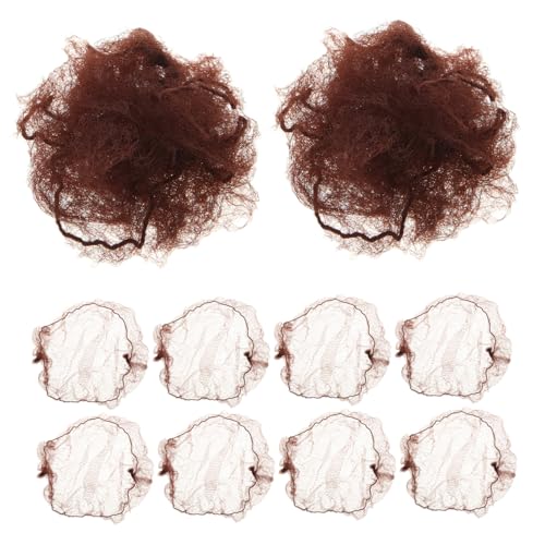 Homoyoyo 10 Stück Teiliges Elastisches Haarnetz Feines Mesh Unsichtbares Duttnetz für Frauen und Mädchen Atmungsaktiv Leicht Strapazierfähig Geeignet für Ballett Tanz und Alltag von Homoyoyo