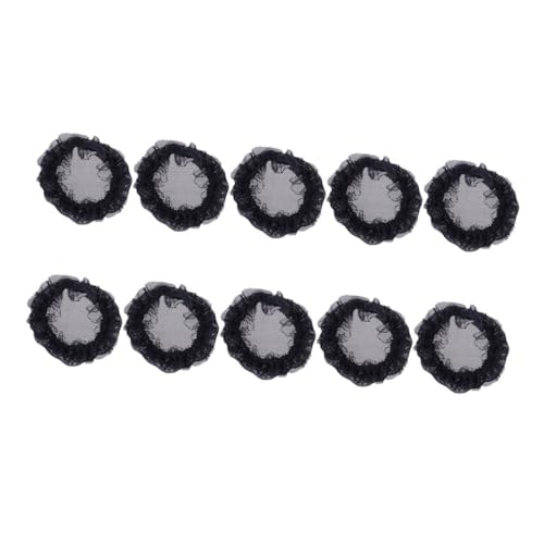 Homoyoyo 10 Stück Teiliges Elastisches Unsichtbares Haarnetz mit Feinem Netz und Vintage Spitze Atmungsaktiv für Ballett Tanz Sport und Professionelle Frisuren bei Damen und Mädchen von Homoyoyo