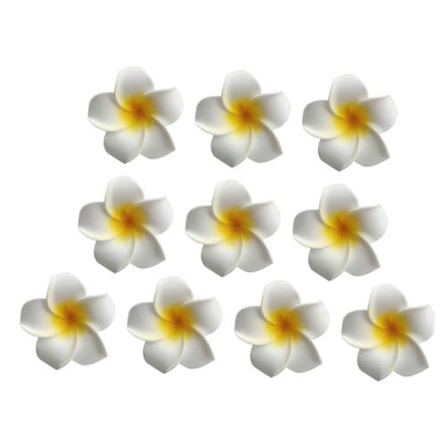 Homoyoyo 10 Stück Teiliges Gelbe Künstliche Ei Blumen Haarklammern aus EVA Sommerliche Hawaii Haarspangen mit Clip Dekorativer Haarschmuck für Mädchen Strand Luau Party und Alltag von Homoyoyo