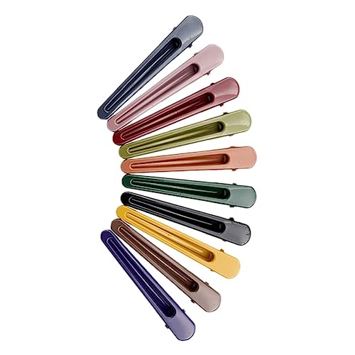 Homoyoyo 10 Stück Teiliges Haarklammern aus Rostfreiem Stahl Langlebige Stilvolle Duckbilled Haarspangen mit Sicherem Griff Geeignet für Mädchen und Frauen Vielseitig für Zufällige Farbe von Homoyoyo