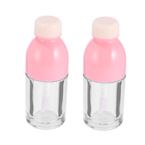 Homoyoyo 10 Stück Teiliges Kleine Transparente Lipgloss fläschchen aus Langlebigem Kunststoff Leere Wiederverwendbare Behälter für Lipgloss Lippenöl Lipglaze Tragbar für Damen Unterwegs von Homoyoyo