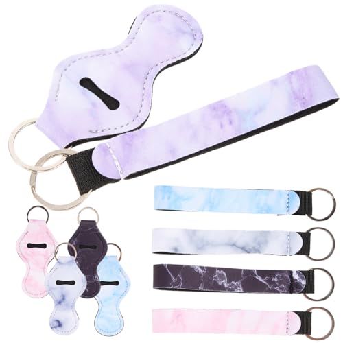 Homoyoyo 10 Stück Teiliges Lippenstift Etui Schlüsselanhänger aus Langlebigem Material Kompakt und Leicht Praktische Aufbewahrung für Lippenbalsam für Unterwegs für Frauen von Homoyoyo